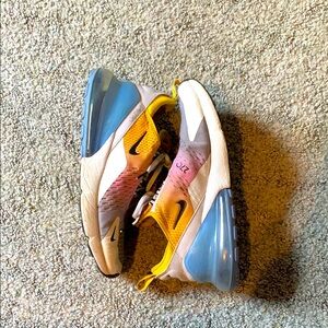Nike Air Max 270 Sneakers - Yellow and Blue
